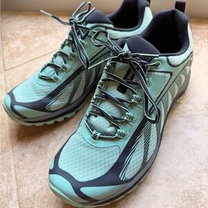 Merrell Mint Green and Black Women's Trail Running Shoes